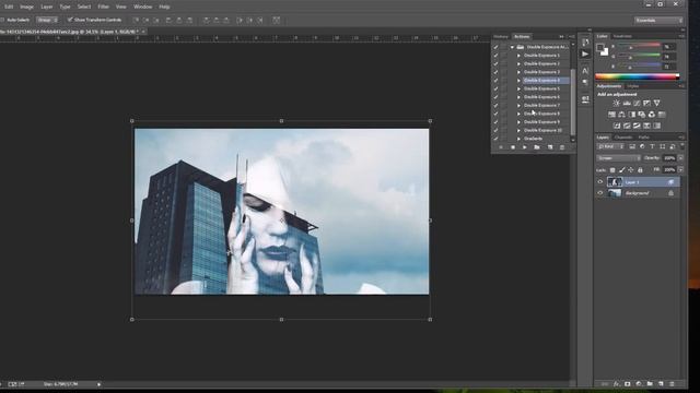 Create Double Exposure in Photoshop using our Double Exposure Photoshop Actions V2 смотреть онлайн
