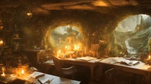 Cozy Hobbit Study Room for Work, Reading or Studying _ Peaceful Ambience