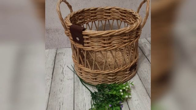 Корзинка из бумажной лозы смотреть онлайн