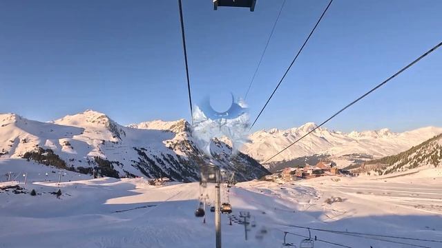 [4K] Skiing Les Arcs, It's Getting Late! Racing Against The Clock, Paradiski France, GoPro HERO11 смотреть онлайн