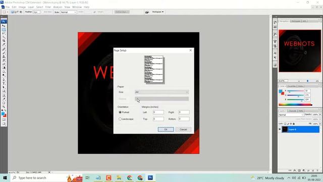 How to Create a A4 Size on Photoshop смотреть онлайн