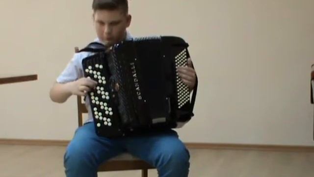 Аникеенко Михаил Й.Кола "Бравурное соло",А.Грётэ "Очи черные" смотреть онлайн
