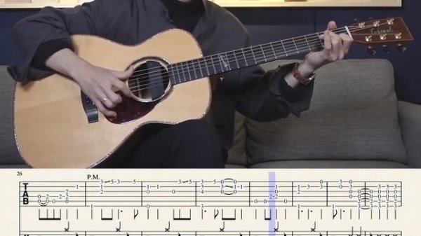 Fingerstyle Guitar | IU - Blueming | Sungha Jung Tabs | Guitar Tutorial Easy | Guitar Cover