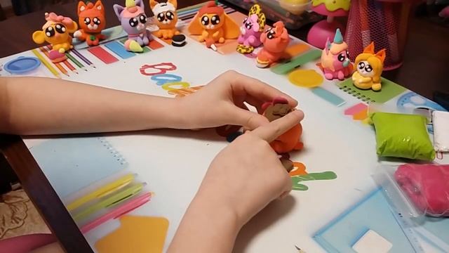 МОИ ПОДЕЛКИ ИЗ ЛЕГКОГО ПЛАСТИЛИНА. КОЛЛЕКЦИЯ ПОДЕЛОК "ЖИВОТНЫЕ-ВКУСНЯШКИ" смотреть онлайн