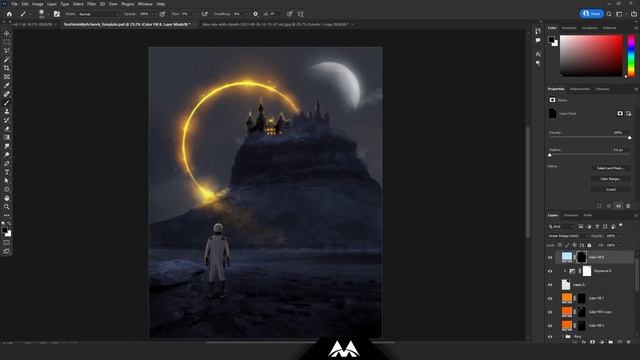Fantasy Space Castle SpeedArt смотреть онлайн