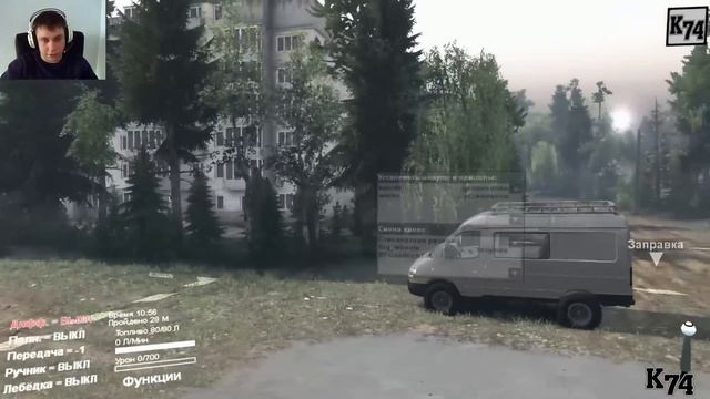 SpinTires обзор мода ( Газель Соболь ) смотреть онлайн