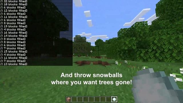 Fastest way to remove trees in Minecraft 1.20 (Bedrock, MCPE, XBOX, Windows 10, PC) смотреть онлайн