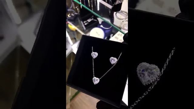 Комплект украшений Тиффани Серебро Tiffany Серьги Колье смотреть онлайн