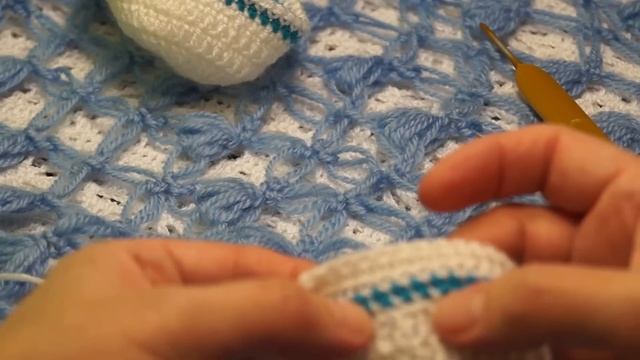 "Кеды"- пинетки для новорожденных.shoes - booties crochet for babies (baby#14) смотреть онлайн