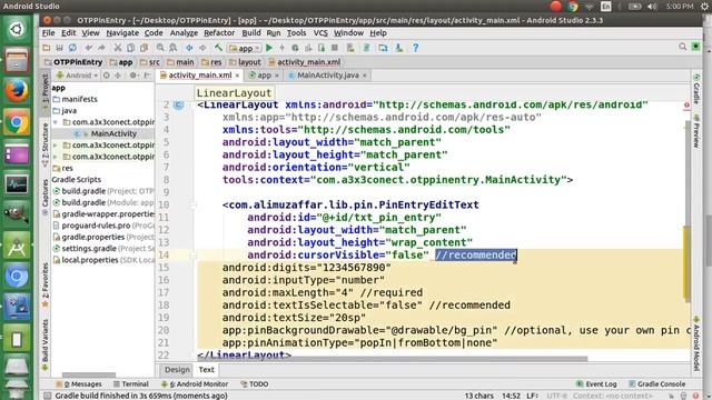 Easy way of OTP PIN Validation Android смотреть онлайн