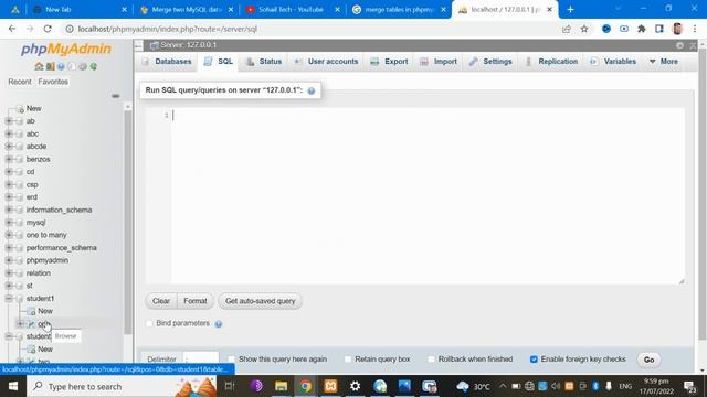 Merge two MySQL databases смотреть онлайн