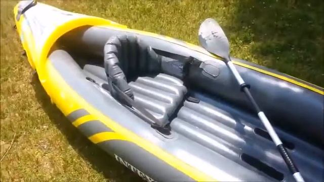 Amazon com Intex Explorer K2 Kayak, 2 Person Inflatable Kayak Set with Aluminum Oars and High смотреть онлайн