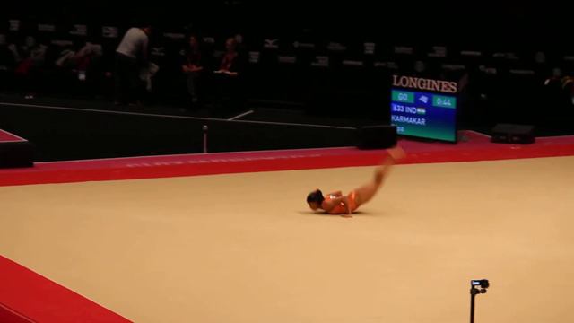 Dipa Karmakar 2015 Gymnastics World Championships FX Routine смотреть онлайн