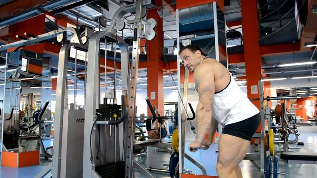 Разгибание рук на верхнем блоке на трицепс смотреть онлайн