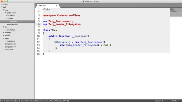 Generating PDF files with PHP: Template engine (4/7) смотреть онлайн