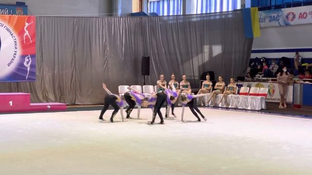 Студия эстетической гимнастики “Odeliya”.Чемпионат Украины. Короткая программа. смотреть онлайн