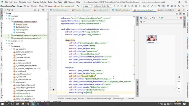 Room Booking Apps UI Template | Home Fragment with material collapsing toolbar layout (Part 2) смотреть онлайн