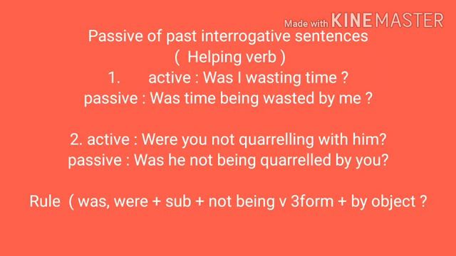 Past continuous tense and it's Passive voice смотреть онлайн