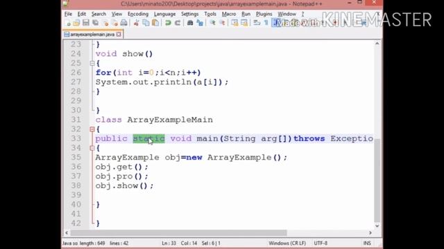 Array | java | class and object | Tamil смотреть онлайн