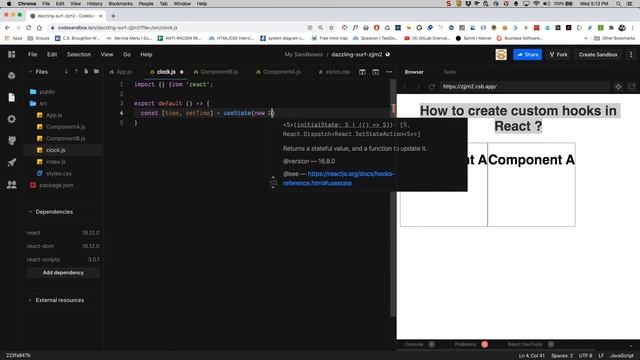 How to create custom hooks in React ? смотреть онлайн