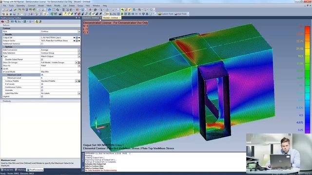 Основы работы с Freebody. Фрагментация модели в Femap v12 (демонстрация в реальном времени) смотреть онлайн