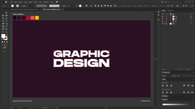 3D Text Effect in Adobe Illustrator - Adobe Illustrator Tutorial in Hindi смотреть онлайн
