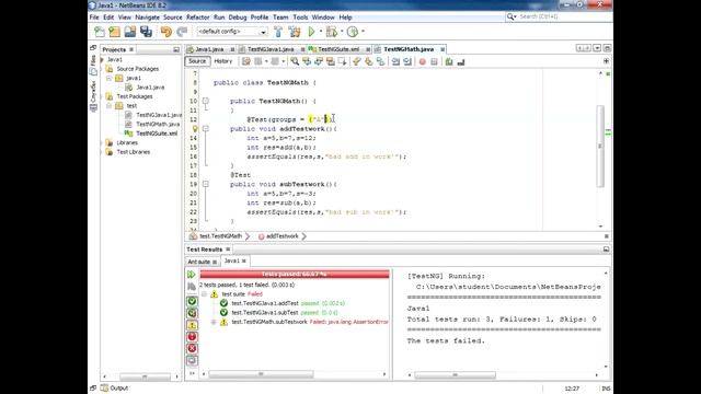 Сравнение фреймворков TestNG и JUnit для тестирования приложений на Java смотреть онлайн