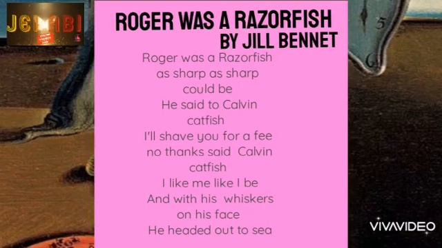 Roger Was A Razorfish...grade 3 Poem .....Razorfish Poem...Catfish Poem...kids English Poem