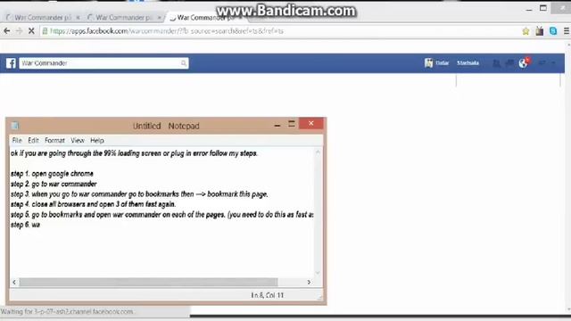how to fix War Commander loading 99% or plug in error. (working) смотреть онлайн