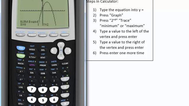 Find the Vertex of a Quadratic Using A TI84 смотреть онлайн