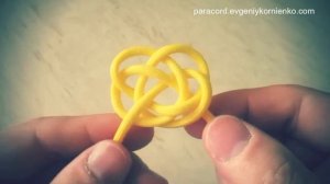 Плетение из паракорда Кельтская Пуговица или узел Бриллиант (Celtic Button Knot)