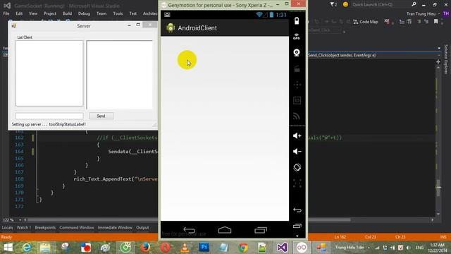 Socket Android Client to PC Server C# смотреть онлайн