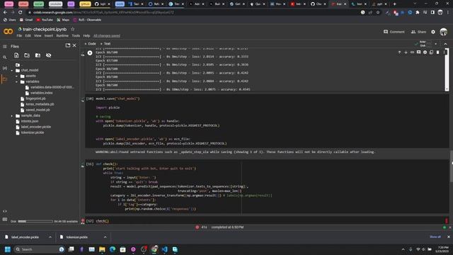 Creating a Chatbot - Replace Chatterbot Model using Custom Model - No Talking - Part 7 смотреть онлайн
