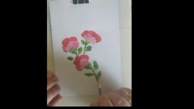 Рисуем алые цветы, легко и просто смотреть онлайн