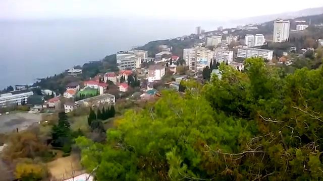 Видовая площадка в поселке Кореиз. смотреть онлайн