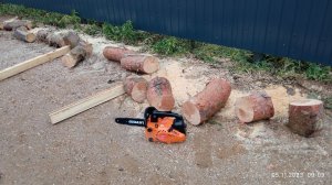 одноручная мини бензопила gigant gtsl-05 шина 22см пилит по взрослому как настоящая раскрошил дерево