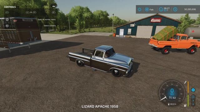 Lizard Apache Fleetside 1958 / FS22 mod for all platforms смотреть онлайн