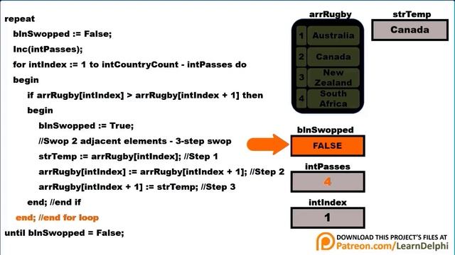 Learn Delphi Programming | Unit 17.8 | Algorithms - Sorting Arrays with a Bubble Sort смотреть онлайн