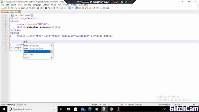 Html video autoplay tag смотреть онлайн