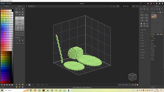 Основы Magica Voxel - Разбор базовых приёмов моделирования / Как создать игру [Урок 142] смотреть онлайн