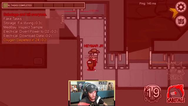 Neymar Jr Is The Impostor In Among Us | Neymar Twitch Highlights