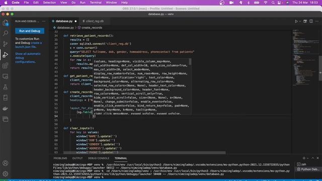 Displaying info from database - How to develop a database using python #pysimplegui #python - #8 смотреть онлайн