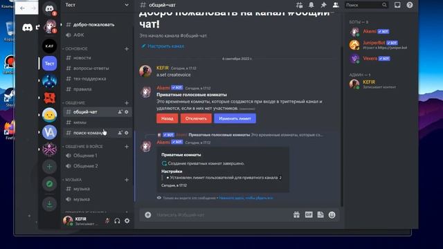 ЛУЧШИЙ ДИСКОРД БОТ ДЛЯ ПРИВАТНЫХ КАНАЛОВ! ДОБАВЛЕНИЕ И НАСТРОЙКА БОТА AKEMI! смотреть онлайн