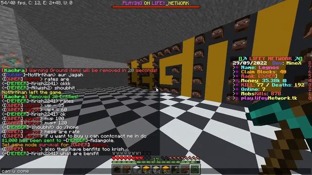 Wanna play a public sever LIFEY NETWORK JOIN NOW || MINECRAFT JAVA EDITION || LEGNOS IS LIVE смотреть онлайн