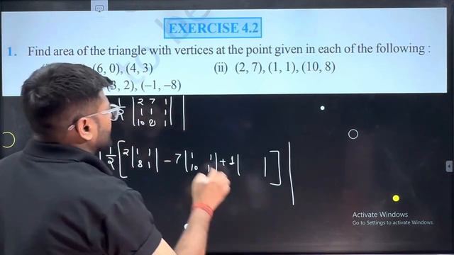 1.Find area of the triangle with vertices at the point given in each of the following:(i) (1, 0), смотреть онлайн