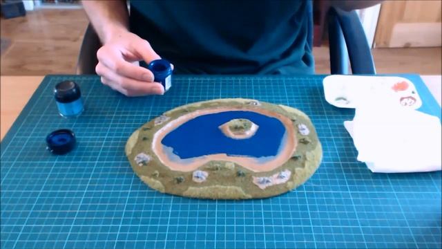 How to make a stylised pond for your wargaming table (Vallejo Still Water Effects) смотреть онлайн