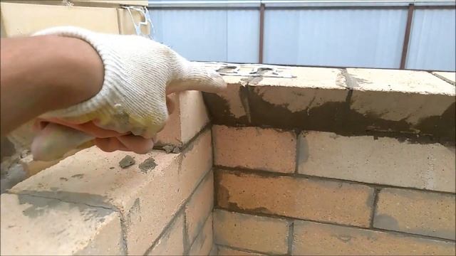 Барбекю, мангал из кирпича с столешницей своими руками, подробная порядовка. смотреть онлайн