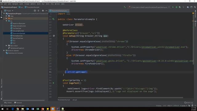 Tutorial 8:TestNG with intelliJ IDE| Parameters from TestNG.xml file | Parameterization смотреть онлайн