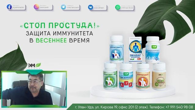 Вебинар «СТОП ПРОСТУДА» | П.А. Шаблин | ЭМ-Центр смотреть онлайн
