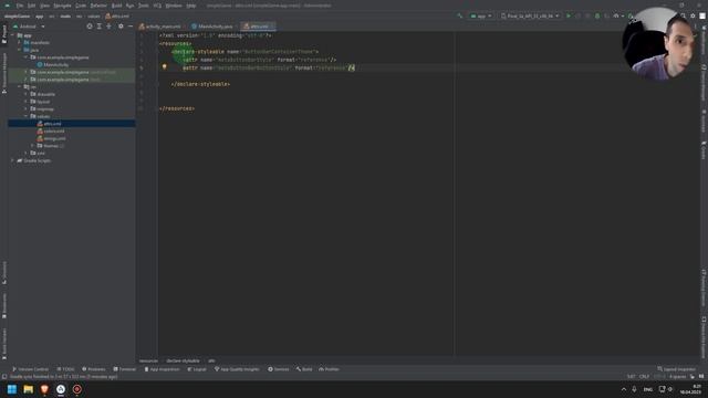 Как программировать игры на андроид Android Studio Code смотреть онлайн